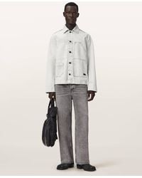 AllSaints - Mukesh Relaxed Fit Denim Shacket - Lyst