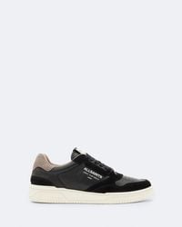 AllSaints - Regan Leather Low Top Sneakers - Lyst