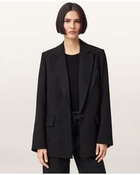 AllSaints - Ottie Single Breasted Embellished Blazer - Lyst