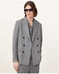 AllSaints - Orpheus Double Breasted Relaxed Blazer - Lyst