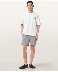 AllSaints - Cipher Striped Swim Shorts - Lyst