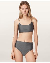 AllSaints - Talaria Sheen Bikini Top - Lyst