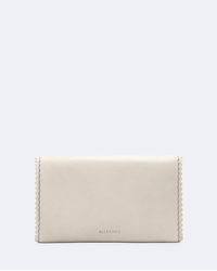 AllSaints - Siloh Pinked-Edge Leather Bi-Fold Wallet - Lyst