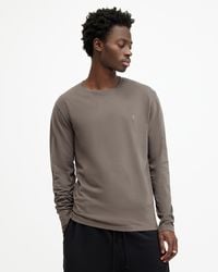 AllSaints - Brace Brushed Cotton Long Sleeve T-shirt, - Lyst