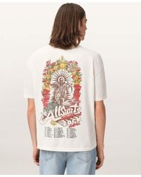 AllSaints - Roque Short Sleeve Oversized Crew Neck T-Shirt - Lyst