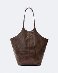 AllSaints - Siloh Leather Magazine Tote Bag - Lyst