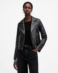 AllSaints - Dalby Desserto Biker Jacket - Lyst