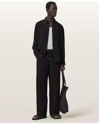 AllSaints - Carlyle Long Sleeve Oversized Shirt - Lyst
