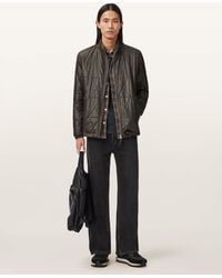 AllSaints - Tribex Shine Quilted Jacket - Lyst
