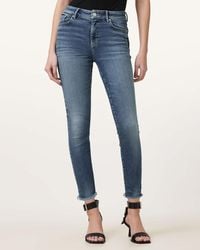 AllSaints - Miller Push Up Skinny Fit Denim Jeans - Lyst