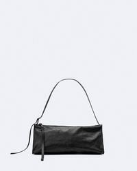 AllSaints - Siloh Pinked-Edge Leather Shoulder Bag - Lyst