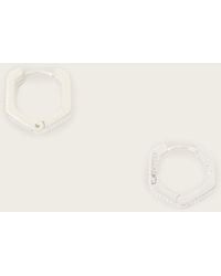 AllSaints - Otto Wide Hex Earrings - Lyst