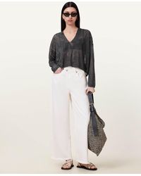 AllSaints - Kaito V-neck Sweater - Lyst