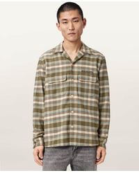 AllSaints - Slam Long Sleeve Check Shirt - Lyst