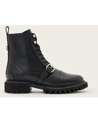 AllSaints - Leather Tori Leather Boots, /Us 6/Eu 36 - Lyst