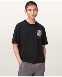 AllSaints - Hula Short Sleeve Graphic T-Shirt - Lyst