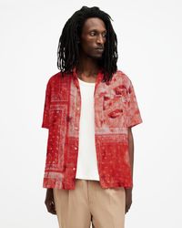 AllSaints - Tijuana Bandana Print Shirt - Lyst