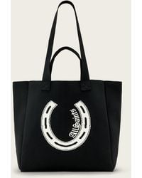 AllSaints - Izzy Horseshoe Knitted Tote Bag - Lyst