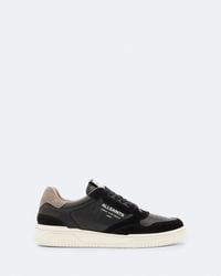 AllSaints - Regan Leather Low Top Sneakers - Lyst