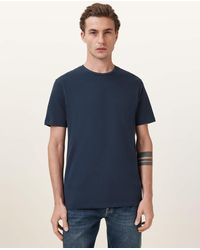 AllSaints - Brace Brushed Cotton Crew Neck T-Shirt - Lyst