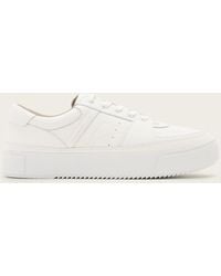 AllSaints - Millie Low Top Leather Trainers - Lyst