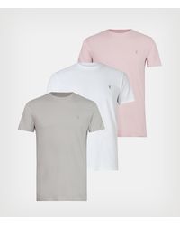 AllSaints Men's Tonic Crew T-shirt 3 Pack - Multicolor