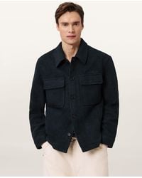 AllSaints - Cayson Wool Blend Jacket - Lyst