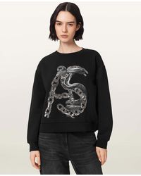 AllSaints - Linx Pippa Embellished Sweatshirt - Lyst