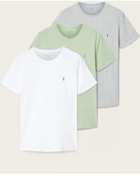 AllSaints - Tonic Crew Neck Slim Ramskull T-Shirt - Lyst