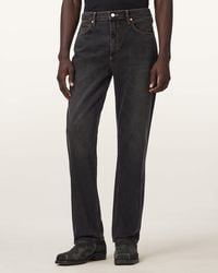 AllSaints - Reid Straight Fit Denim Jeans - Lyst