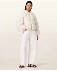 AllSaints - Sadie Barrel Leg Denim Jeans - Lyst