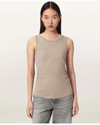 AllSaints - Katarina Boat Neck Slim Fit Tank Top - Lyst