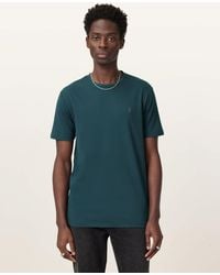 AllSaints - Brace Brushed Cotton Crew Neck T-Shirt,, Fleur - Lyst