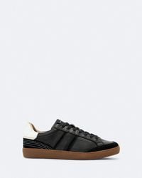 AllSaints - Sheer Contrast Leather Trainers - Lyst