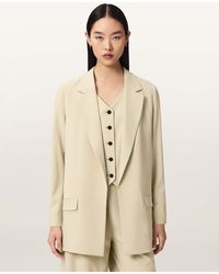 AllSaints - Aleida Lightweight Tri Blazer - Lyst