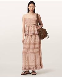 AllSaints - Camille Embroidered Lace Top - Lyst