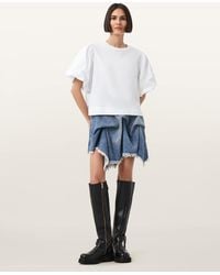 AllSaints - Crissy Denim Mini Skirt - Lyst