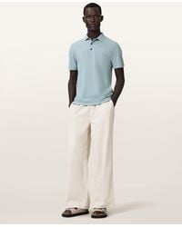 AllSaints - Reform Short Sleeve Polo Shirt,, Neo - Lyst