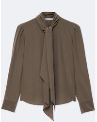 AllSaints - Iris Regular-Fit Silk Shirt - Lyst