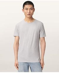 AllSaints - Figure Crew Neck Raw Edge T-Shirt - Lyst