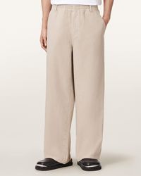 AllSaints - Sabbath Wide Leg Canvas Pants - Lyst
