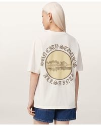 AllSaints - Sun City Etta Oversized Graphic T-Shirt - Lyst
