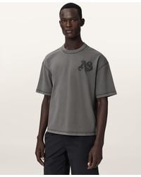 AllSaints - Insignia Short Sleeve Cotton T-Shirt - Lyst