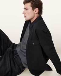 AllSaints - Spotter Slim Fit Overshirt - Lyst