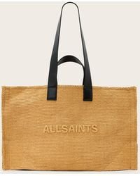 AllSaints - Lutece Woven Tote Bag - Lyst
