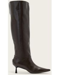 AllSaints - Odyssey Knee High Leather Boots - Lyst