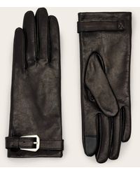 AllSaints - Yuna Leather Gloves - Lyst