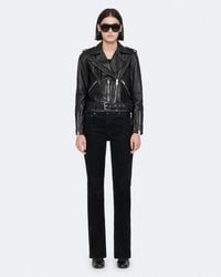AllSaints - Balfern Leather Biker Jacket - Lyst