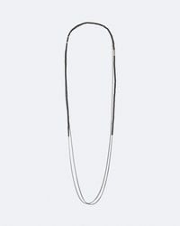AllSaints - Noir Beaded Chain Necklace - Lyst