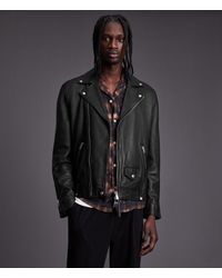 allsaints leather jacket mens